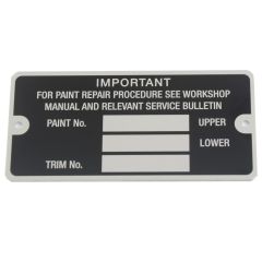 BONNET/HOOD LABEL (312600018LBP)