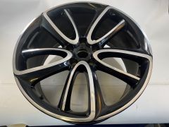 ALUMINIUM RIM REAR (Black Polished) (3SA601025ALU)