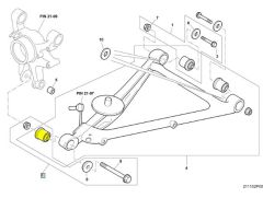 Rear Lower Arm, Outer Bush (3Z0511473)