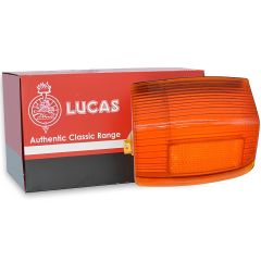 LUCAS LEFT HAND FRONT SIDELAMP LENS (All amber) (CD6128-L)