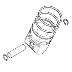 PISTON ASSEMBLY (S Grade - 8:1 CR) (RH12470)