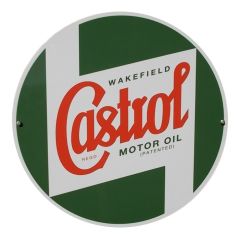 CASTROL CLASSIC OILS ROUND METAL SIGN  400MM (STR587)