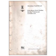 ROLLS-ROYCE SILVER SHADOW & BENTLEY T SERIES WORKSHOP TOOLS MANUAL (TSD2876DL)