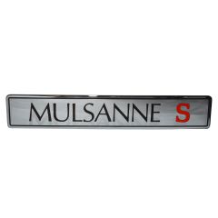 BOOT BADGE MULSANNE "S" (UB72456U)