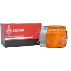 Lucas Left Hand Front Sidelamp 1980-1998 (AMBER/CLEAR LENS) (UD26353-L)