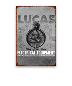 Lucas King of the Road 8x12 Vintage Metal Sign (LCCL2738)