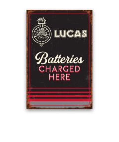 Lucas Logo 8x12 Vintage Metal Sign (LCCL4611)